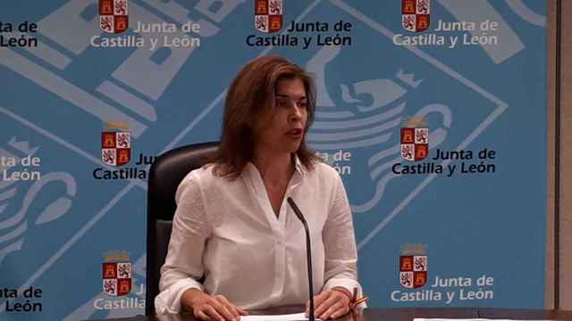 La delegada de la Junta de Castilla y León  en Zamora, Clara San Damián, en la rueda de prensa de este lunes.