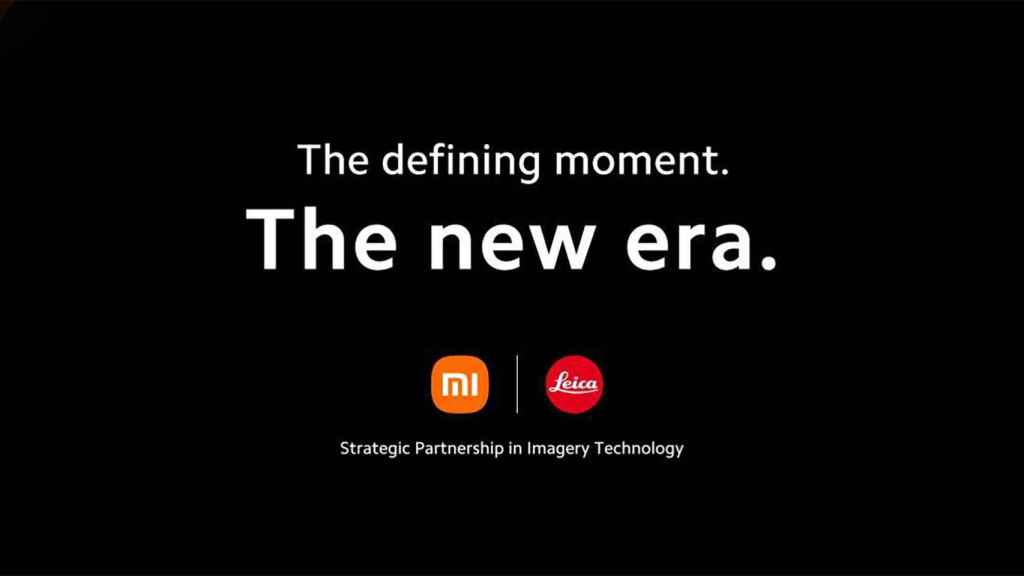Cartel promocionando la alianza de Leica y Xiaomi.