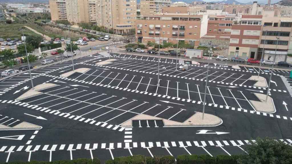 El aparcamiento abierto este lunes por el Ayuntamiento de Alicante.