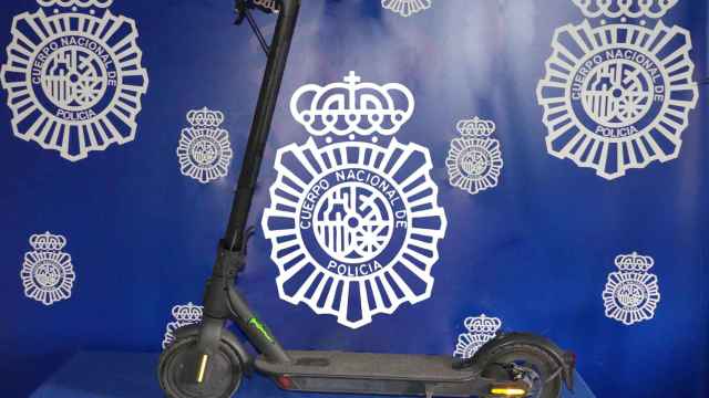 Imagen del patinete robado en Salamanca facilitada por la Policía Nacional.