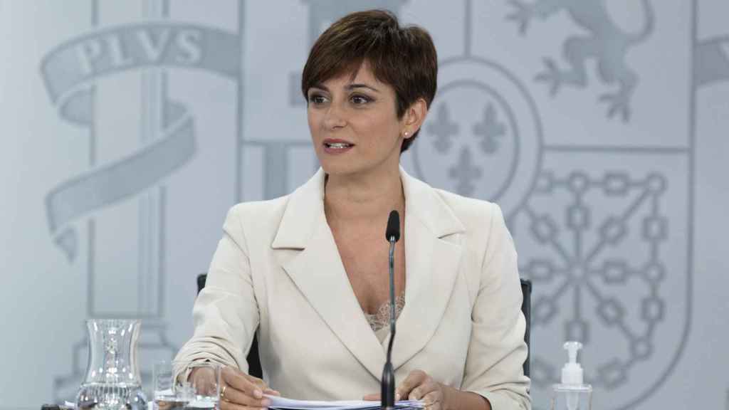 Isabel Rodríguez, ministra de Política Territorial y portavoz del Gobierno, el pasado martes en Moncloa.