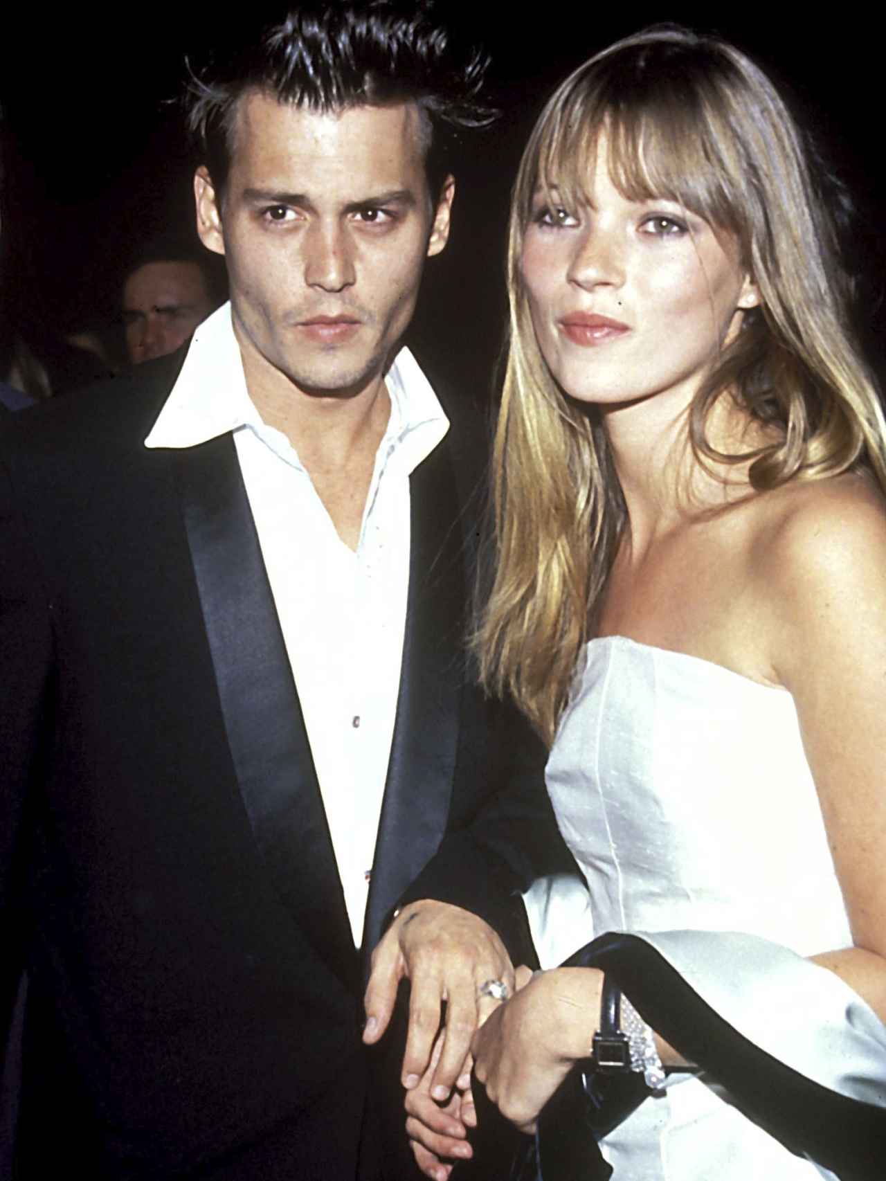 Johnny Depp y Kate Moss, en una imagen juntos en la década de los 90.