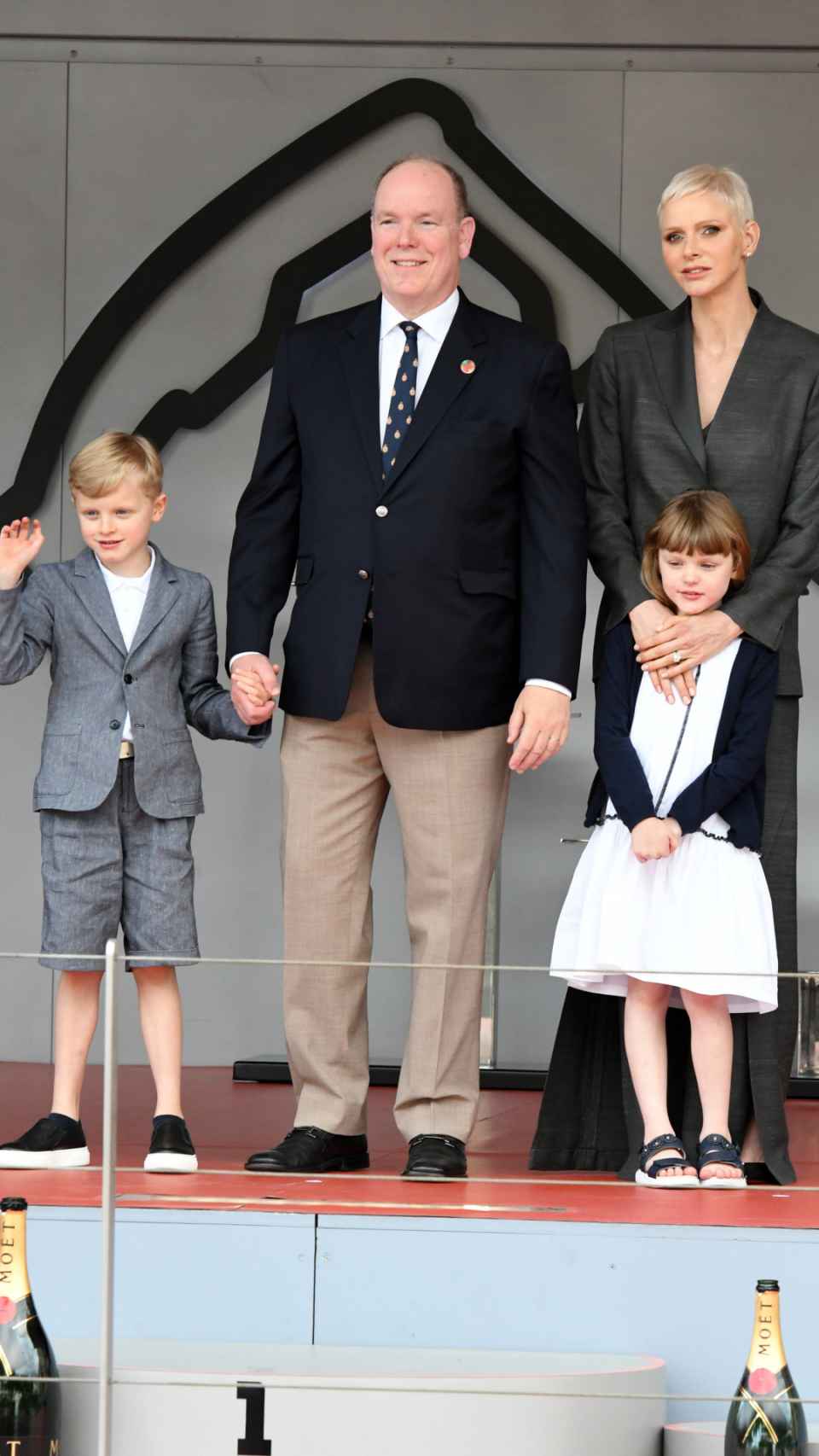 La princesa y su familia, el pasado mes de mayo en Mónaco.