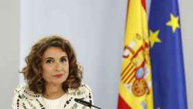 María Jesús Montero, ministra de Hacienda, durante el Consejo de Ministros de este martes.