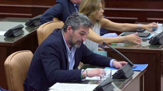 Angel Luis González en una comisión parlamentaria.