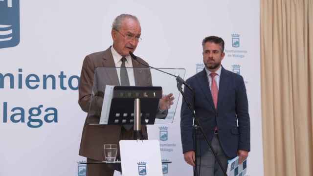Francisco de la Torre, alcalde de Málaga, este martes en rueda de prensa.