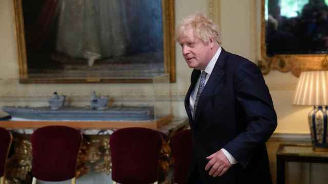 El primer ministro británico durante un encuentro en Downing Street.