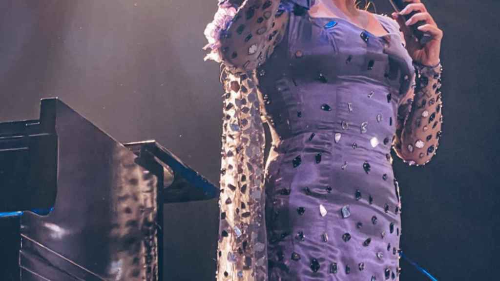 Isabel Pantoja durante el concierto de Buenos Aires en una imagen de redes sociales.