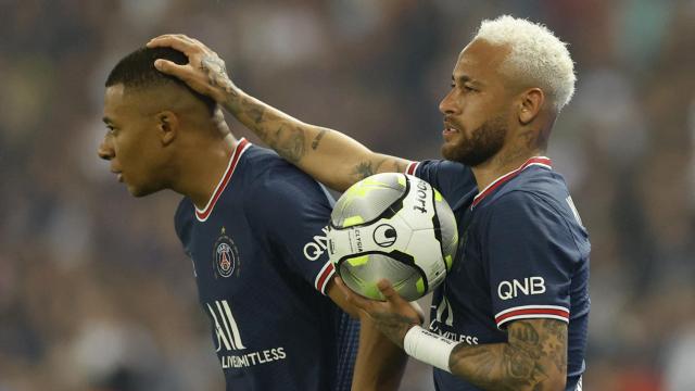 Mbappé y Neymar, con el PSG