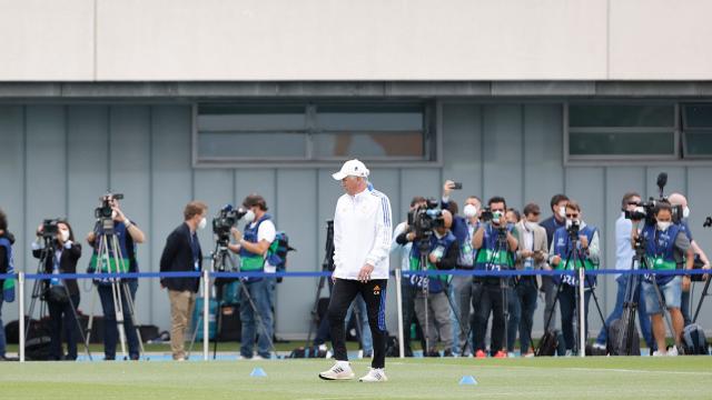 Carlo Ancelotti, durante el Open Media Day