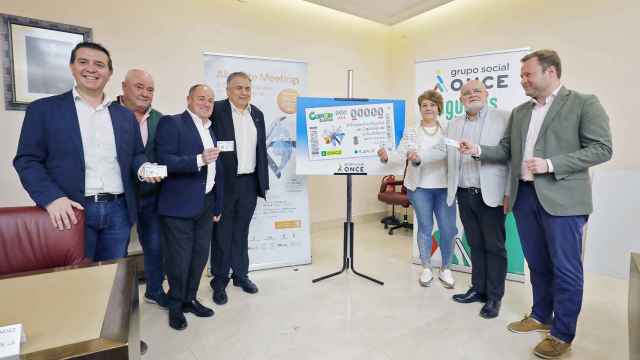 Presentación del cupón de la ONCE. Foto: Ayuntamiento de Albacete.