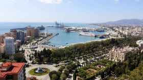 Una panorámica de Málaga desde el Puerto.