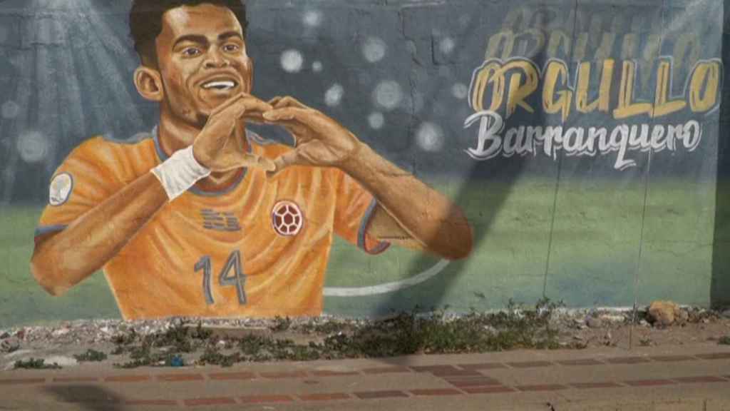 El grafiti de Luis Díaz en Barrancas.