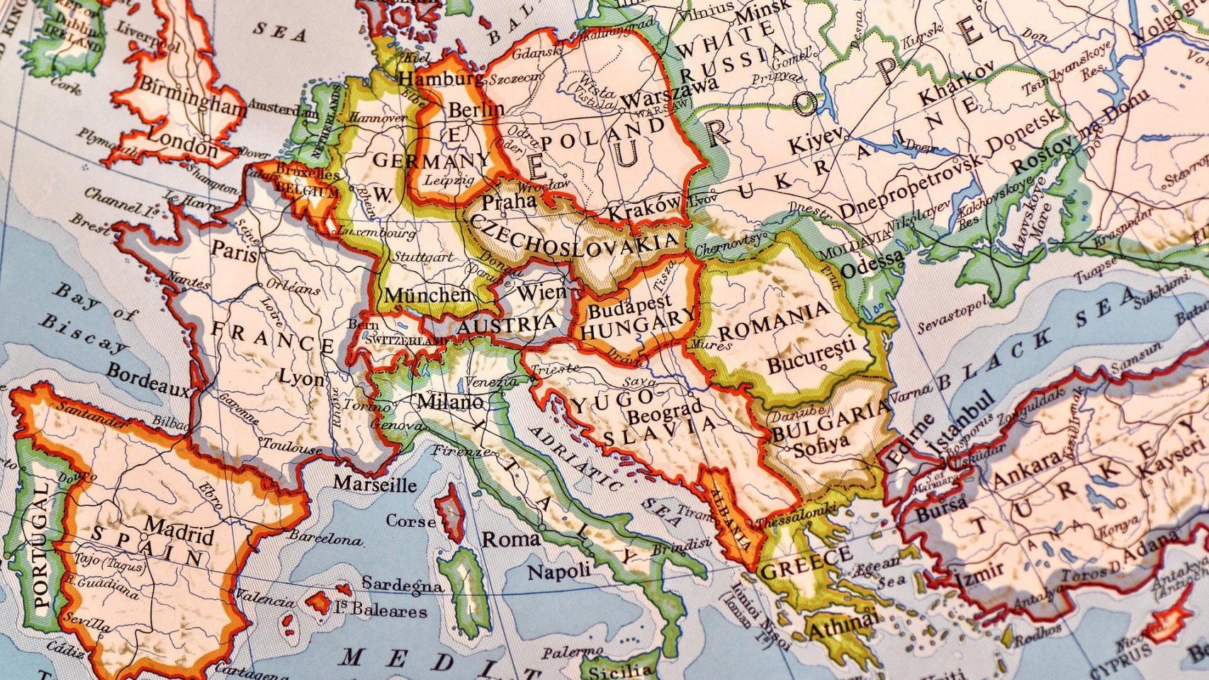 Mapa de Europa Grande, Mapa Europa Grande