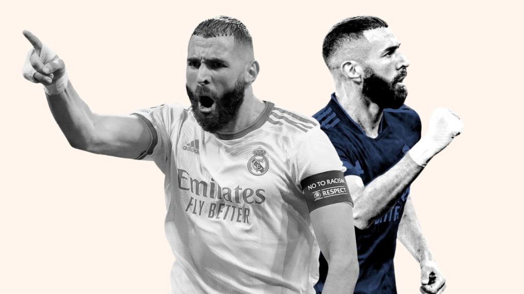 Karim Benzema, en un fotomontaje