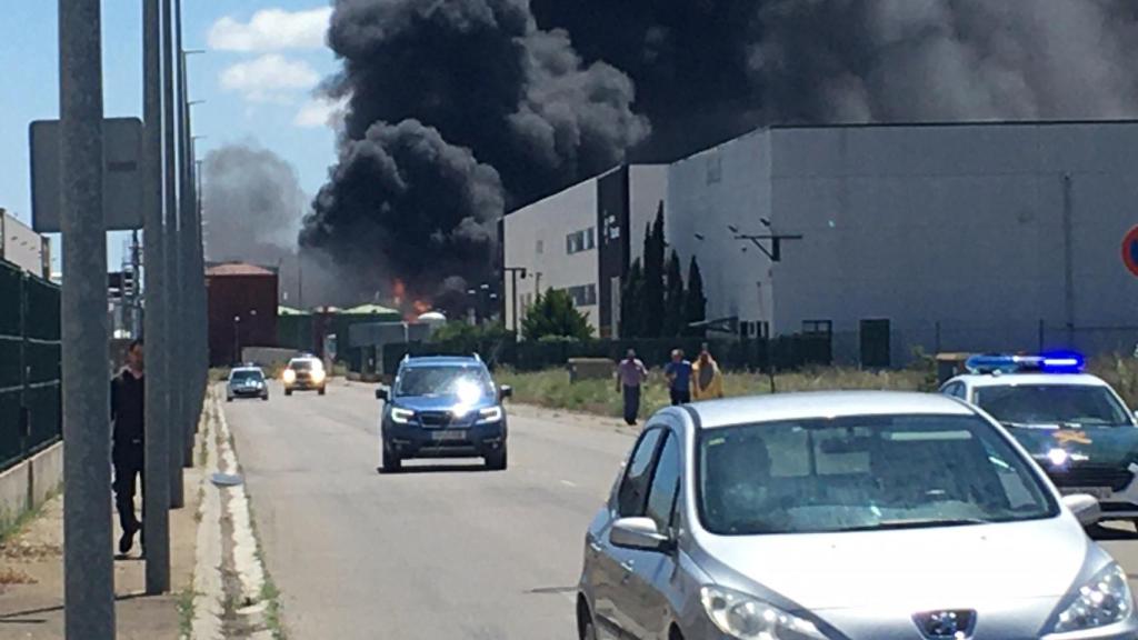 Imagen de la potente explosión que ha terminado con la vida de dos personas.