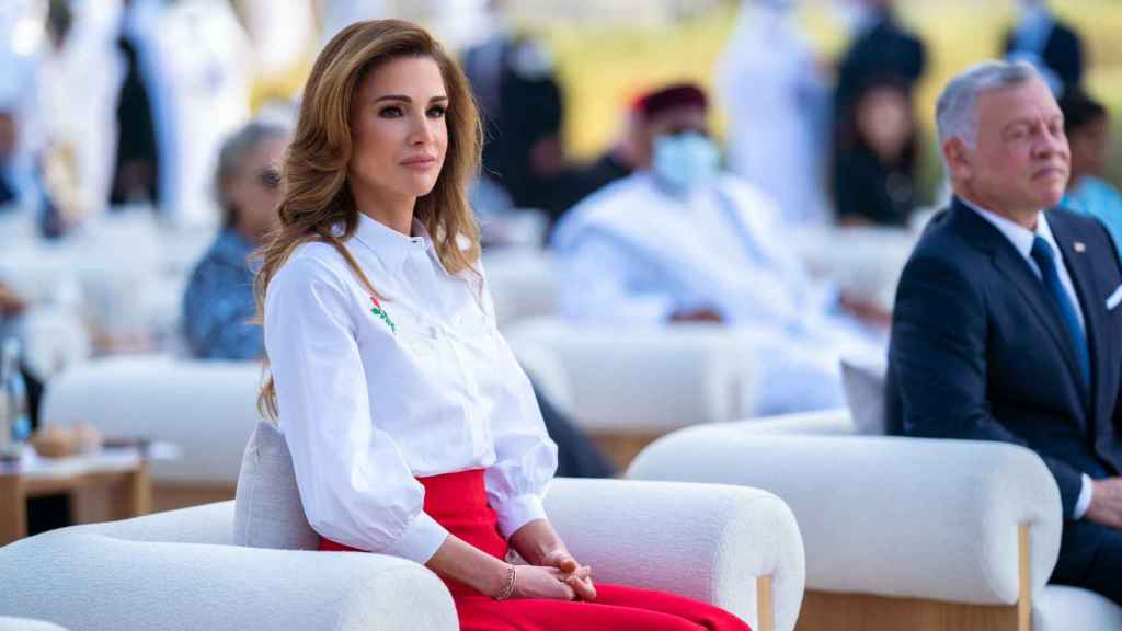 La reina Rania de Jordania en una imagen tomada en febrero de 2022.