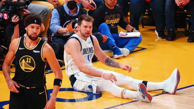Luka Doncic, contra los Golden State Warriors