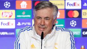 Carlo Ancelotti en rueda de prensa antes de la final de Champions