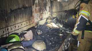 Rescatan a una madre y sus dos hijos menores atrapados por un incendio en Toledo