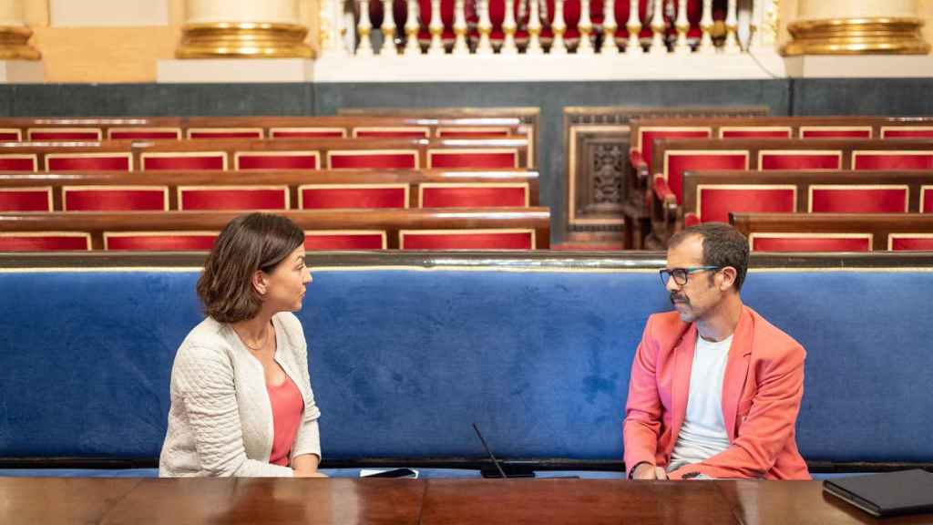 Eva Granados, entrevistada por EL ESPAÑOL, en el Senado.