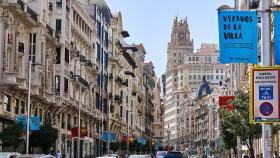 Viviendas en la Gran Vía de Madrid.