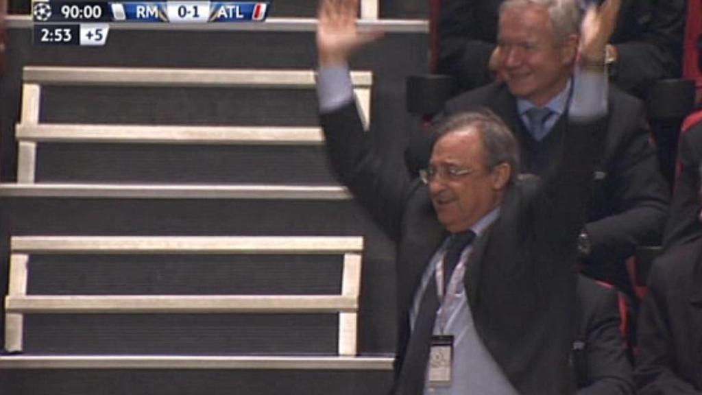 La celebración de Florentino Pérez en La Décima
