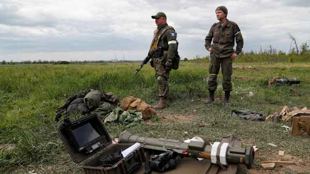 Tropas rusas en la región de Donetsk.