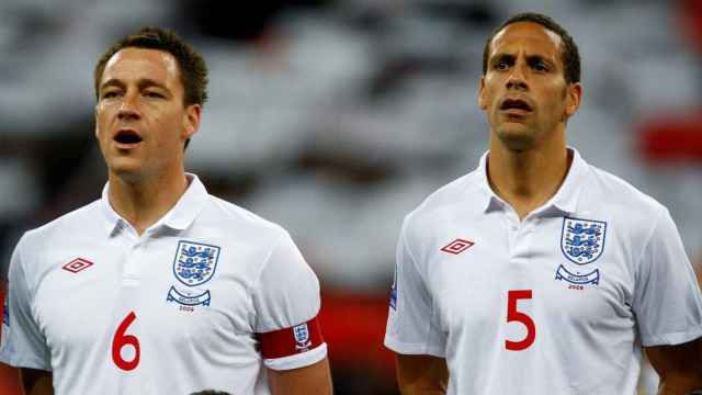 John Terry y Rio Ferdinand, en un partido de la selección de Inglaterra