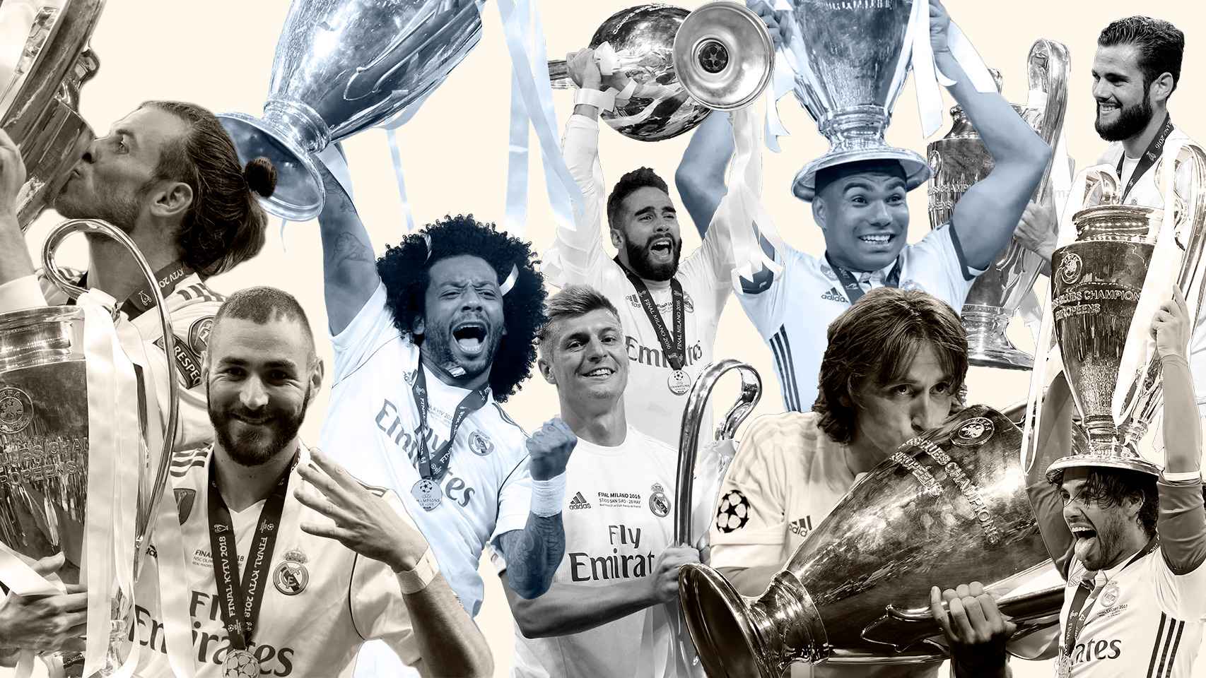 ¿Quién tiene 5 Champions del Madrid