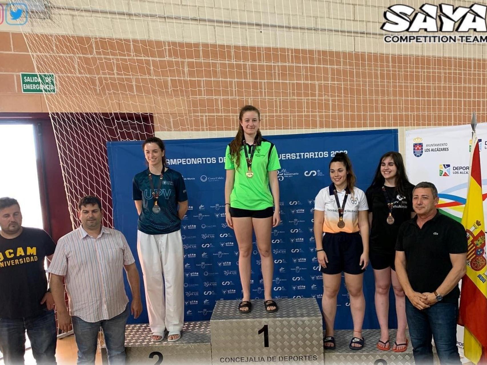 La leonesa Ana Martínez, campeona de España universitaria de taekwondo