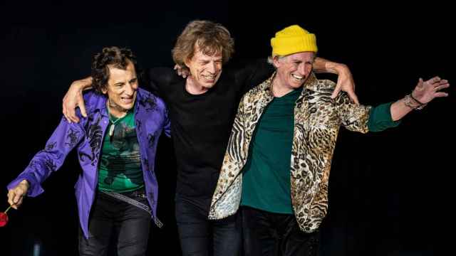 Ronnie Wood, Mick Jagger y Keith Richards en su gira No Filter Tour. Foto: J. Bouquet