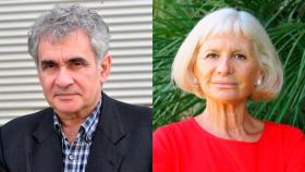 Los escritores Bernardo Atxaga y Alicia Giménez Bartlett. Fotos: Pello Elzaburu/Carlos Ema