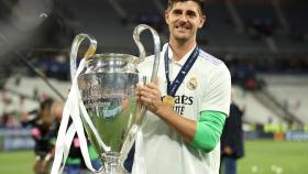 Thibaut Courtois celebrando la Champions