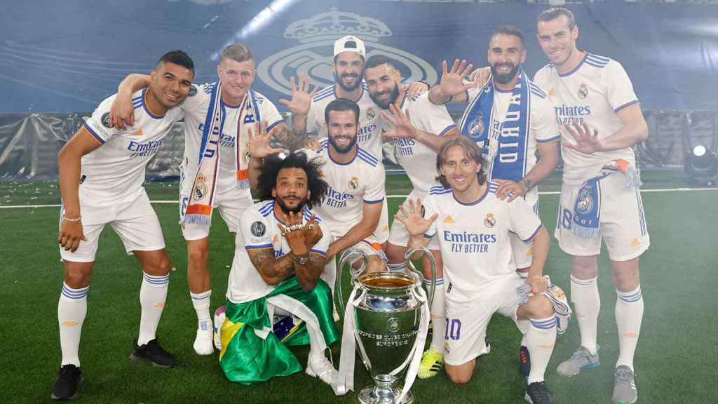 Los nueves futbolistas del Real Madrid con cinco Champions League