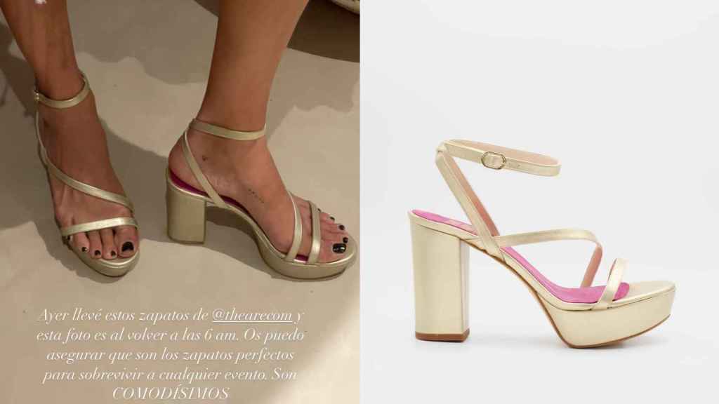 Anna Ferrer Padilla aseguró en sus redes sociales que son los zapatos de invitada más cómodos que ha probado.