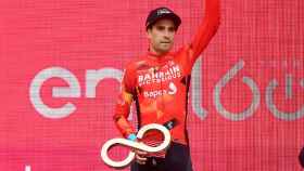 Mikel Landa, en el podio del Giro de Italia 2022.