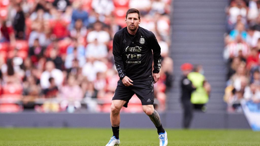 Leo Messi, con la selección de Argentina