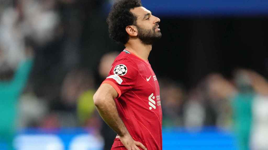 Mohamed Salah, en la final de la Champions League 2021/2022