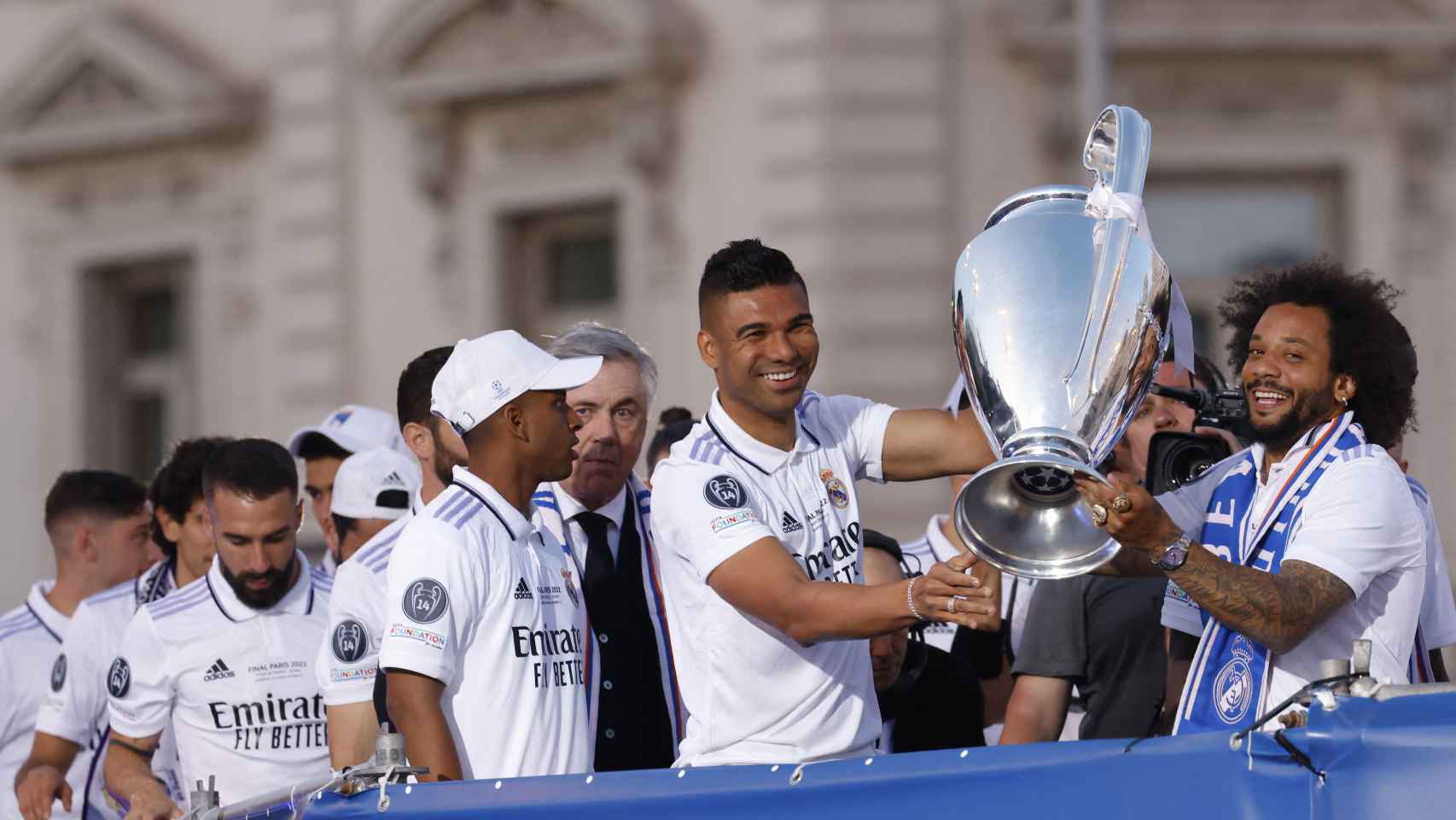 Casemiro y Marcelo lideran la expedición del Real Madrid con La Decimocuarta