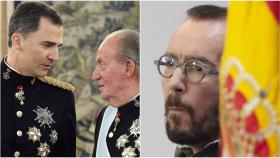 Lluvia de zascas a Echenique por un tuit contra Felipe VI y Juan Carlos I: Enorme miserable