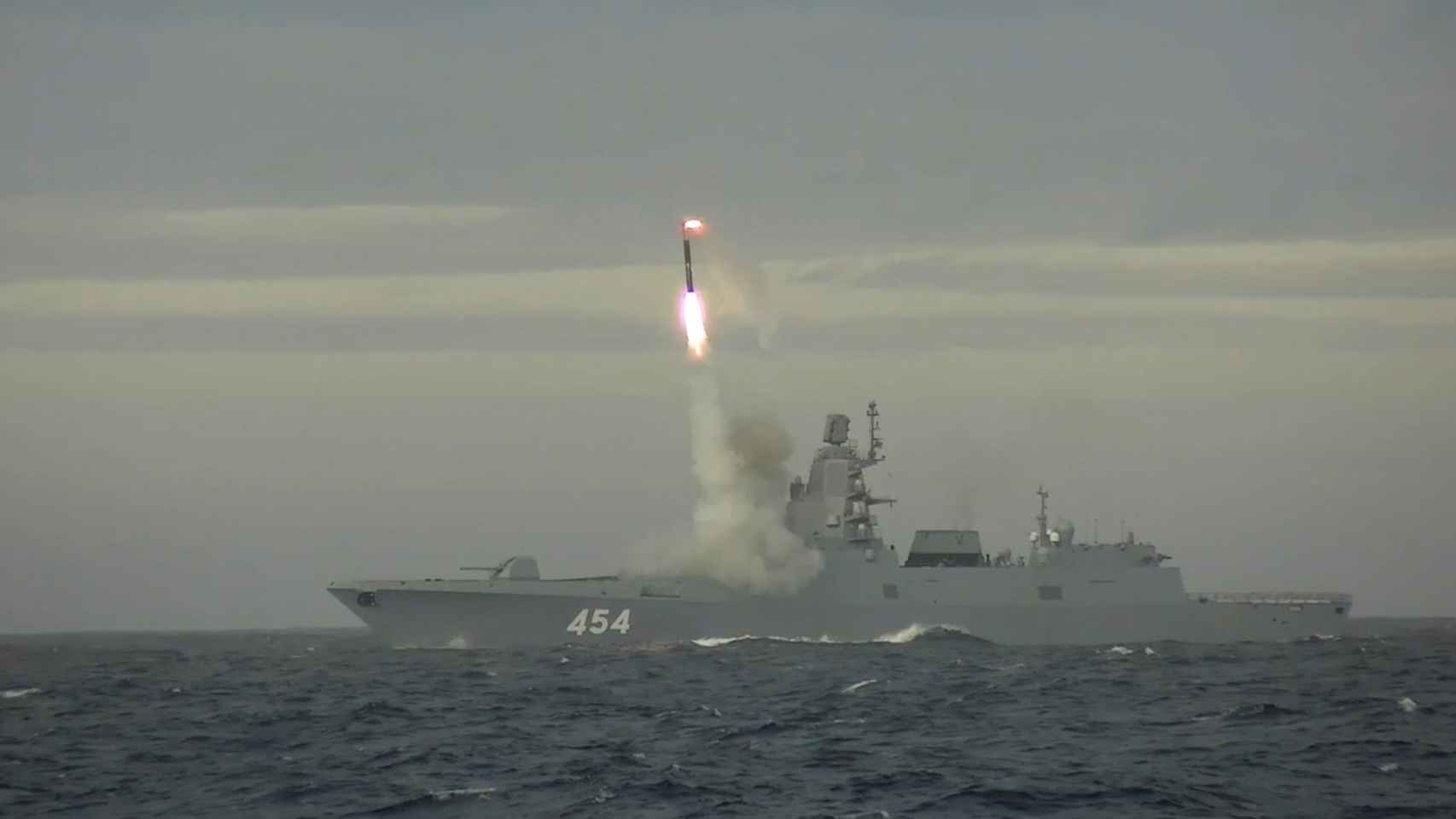 Misil crucero hipersónico Zircon durante una prueba en el Mar de Barents el 30 de mayo.