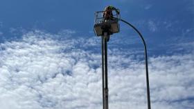 Nuevas luces LED para el Centro de Transportes de Benavente