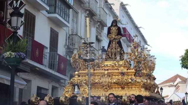 Fotografía de la procesión de Nuestro Padre Jesús de la Humildad.