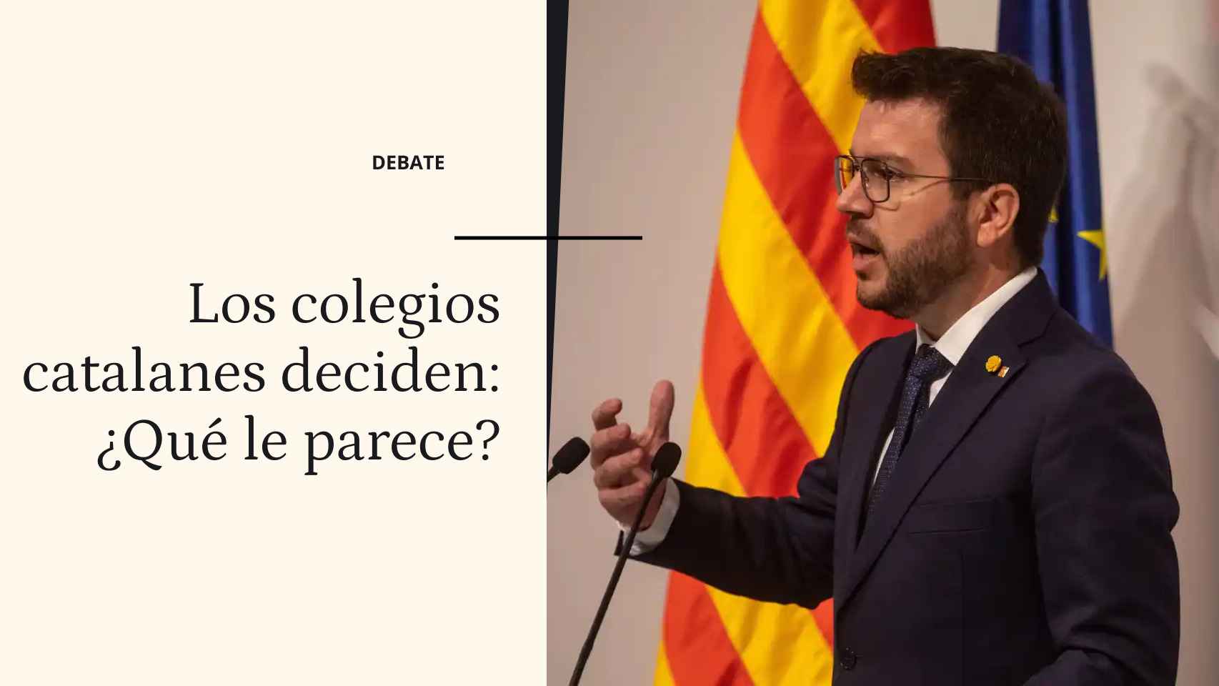 Debate | ¿Qué le parece que los colegios en Cataluña elaboren su propio proyecto lingüístico? thumbnail