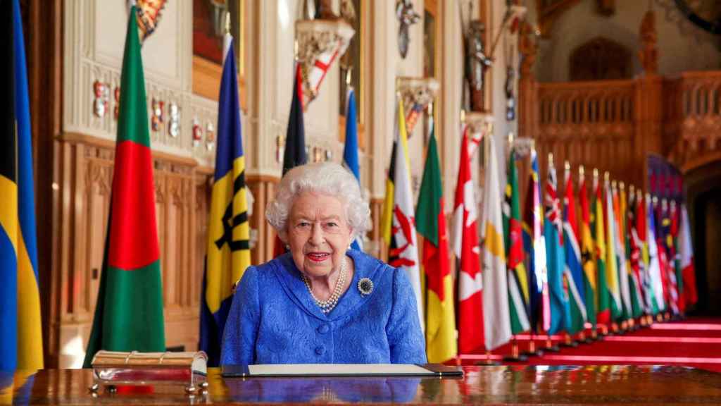 La reina Isabel II en el castillo de Windsor el pasado mes de marzo.