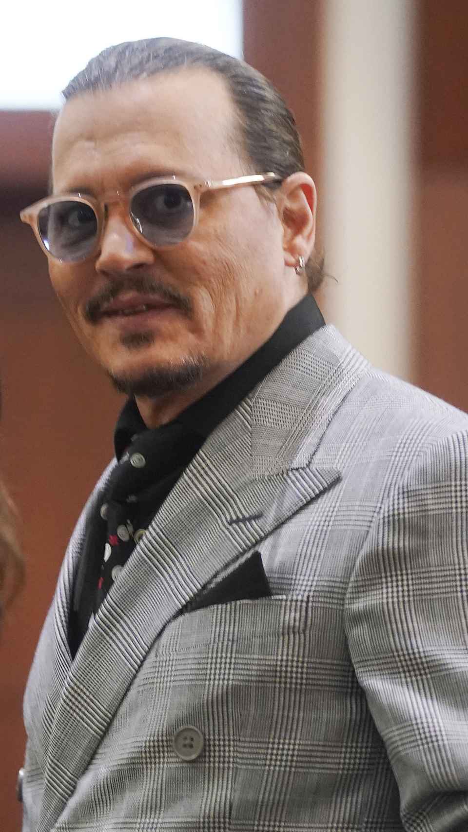 Johnny Depp en una imagen durante una de las sesiones del mediático juicio.