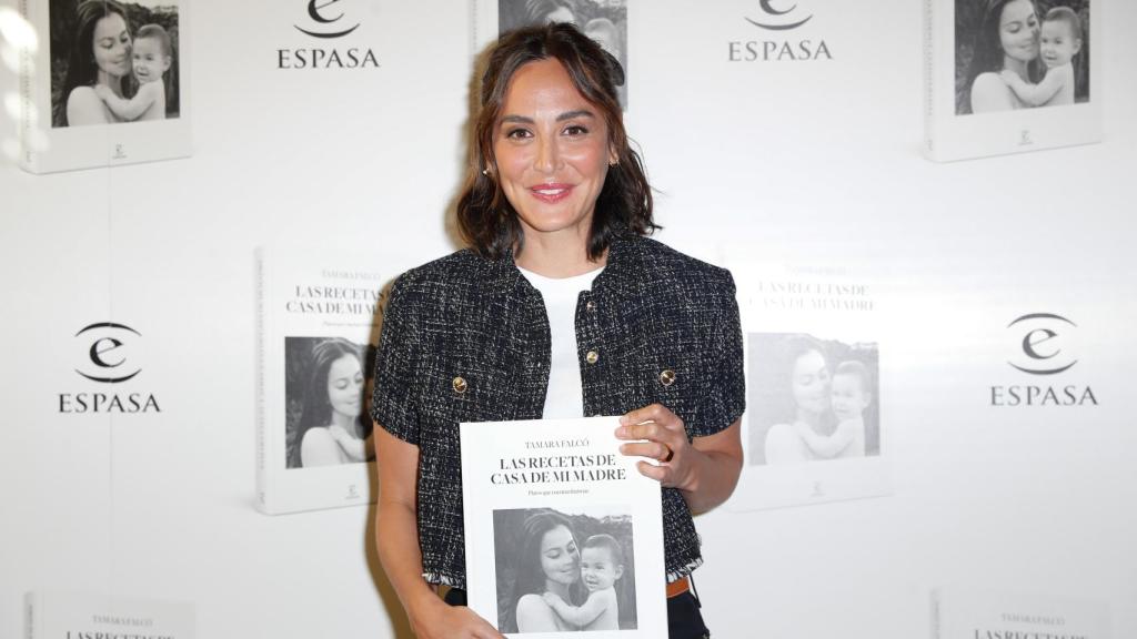 Tamara Falcó en la presentación de su libro, 'Las recetas de casa de mi madre'.