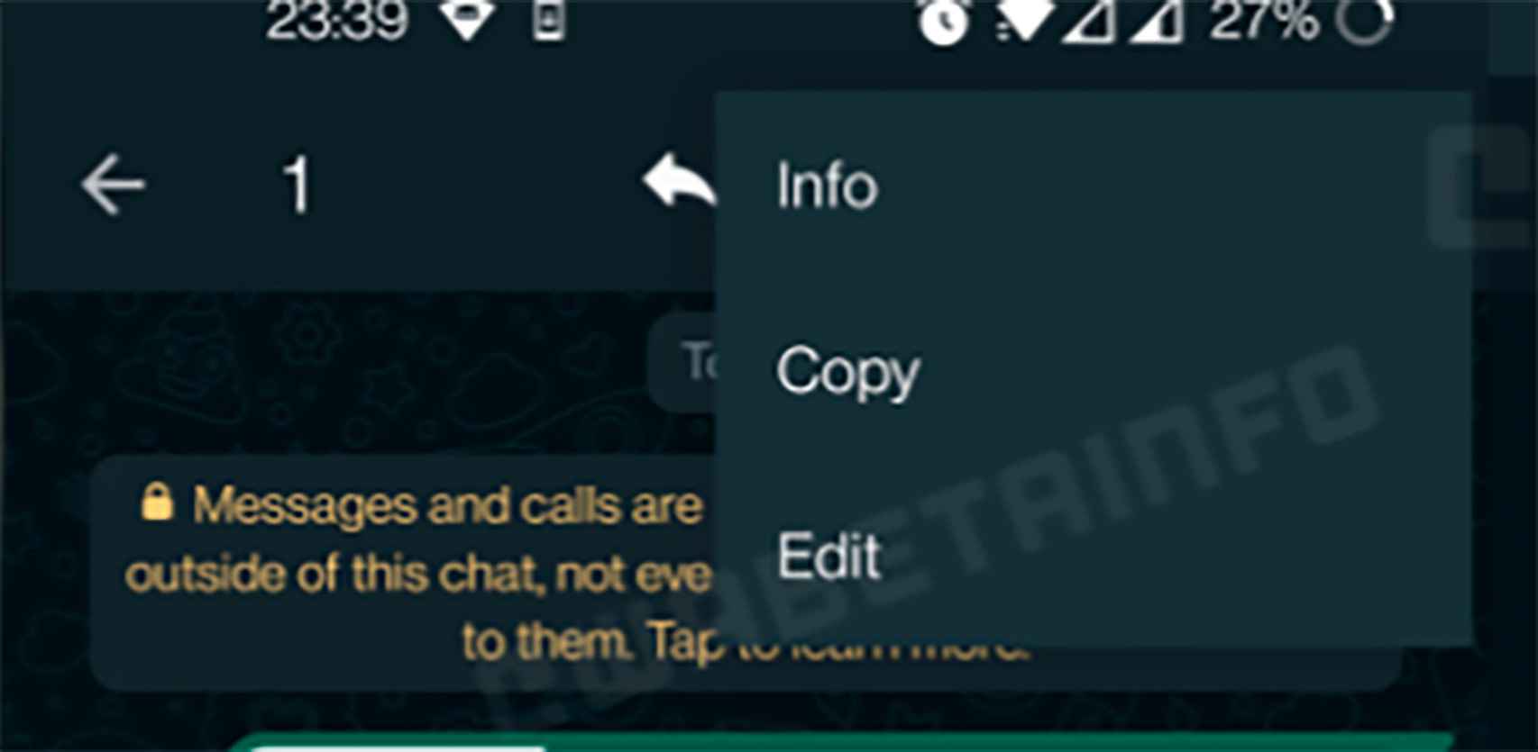 Edición de mensajes en WhatsApp