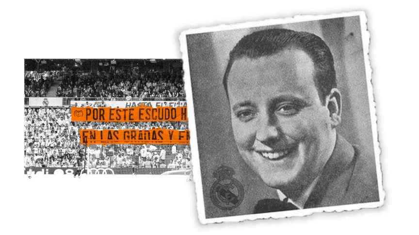 El cantante José de Aguilar (1925-2000), intérprete del ¡Hala Madrid!, el himno más famoso del equipo de fútbol.